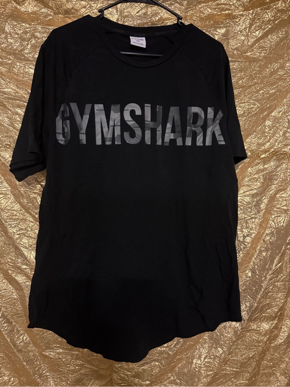 Gymshark Black Tee with Gloss Logo